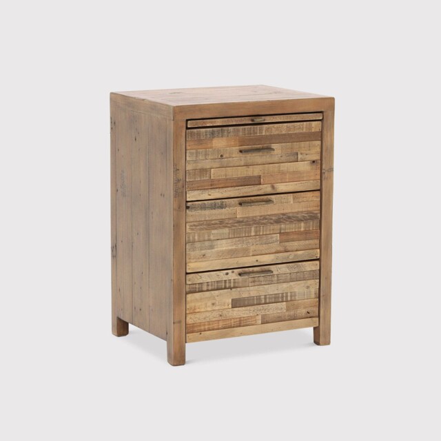 Charlie 3 Drawer Bedside Table, Wood - Barker & Stonehouse - image 1