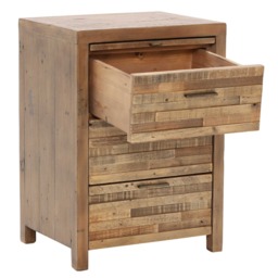 Charlie 3 Drawer Bedside Table, Wood - Barker & Stonehouse - thumbnail 4