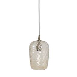 Tall Antique Glass Pendant Light, Orange - Barker & Stonehouse