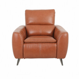 Laurence Power Recliner, Brown Leather - Barker & Stonehouse - thumbnail 2