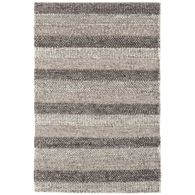 Flori Varied Stripe Stripe 160x230cm Rug, Square, Brown Wool Blend - W160cm - Barker & Stonehouse - image 1