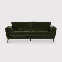 Boone 3 Seater Sofa, Green Velvet - Barker & Stonehouse