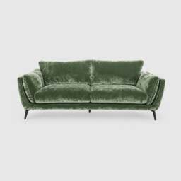 Boone 3 Seater Sofa, Green Velvet - Barker & Stonehouse - thumbnail 1