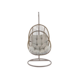 Valbrona Hanging Chair, Rattan, Neutral - Barker & Stonehouse - thumbnail 4