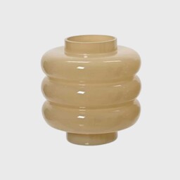 Dark Beige Glass Vase, Neutral - Barker & Stonehouse - thumbnail 1