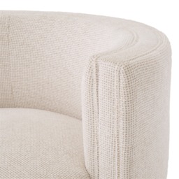 Eichholtz Amanda Lyssa Swivel Armchair Off-White Fabric - Barker & Stonehouse - thumbnail 4