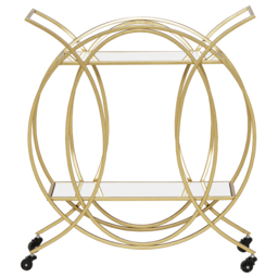 Gold Drinks Trolley Metal - Barker & Stonehouse - thumbnail 2