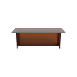 Burano 120Cm Rectangular Coffee Table, Brown Glass - Barker & Stonehouse - thumbnail 3