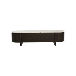 Nord Tv Unit-9Mm Ceramic Marble Effect, White - Barker & Stonehouse - thumbnail 5