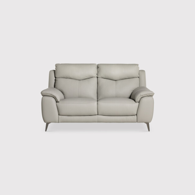 Fiore 2 Seater Sofa, Grey Leather - Barker & Stonehouse - image 1