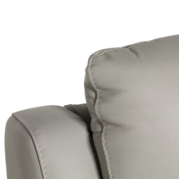 Fiore 2 Seater Sofa, Grey Leather - Barker & Stonehouse - thumbnail 3