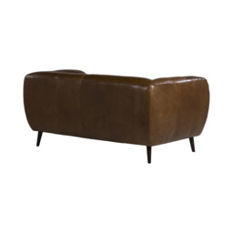 Chicago 2 Seater Sofa, Brown Leather - Barker & Stonehouse - thumbnail 5