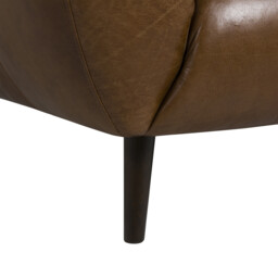 Chicago 2 Seater Sofa, Brown Leather - Barker & Stonehouse - thumbnail 3