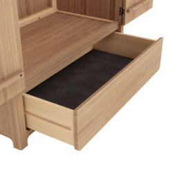 Hadrian 2 Doors 1 Drawer Wardrobe K/D, Neutral Oak - Barker & Stonehouse - thumbnail 5
