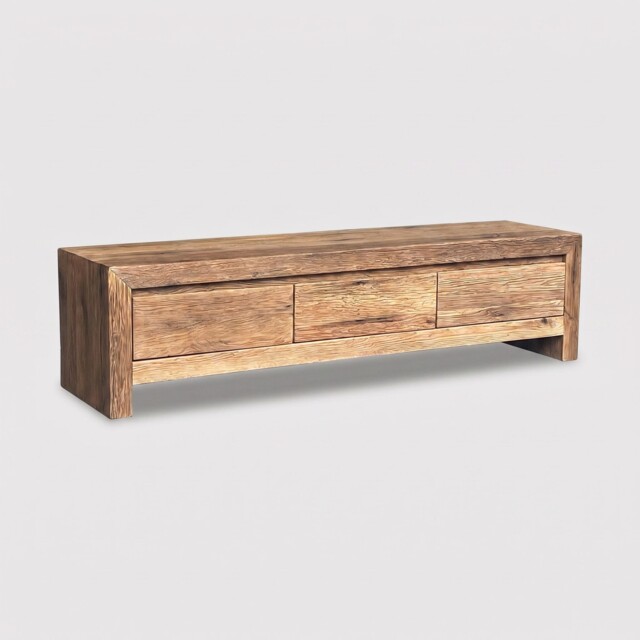 Dalat Tv Unit, Brown Oak - Barker & Stonehouse - image 1