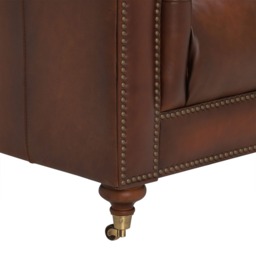 Ullswater Leather Club Armchair, Brown - Barker & Stonehouse - thumbnail 6