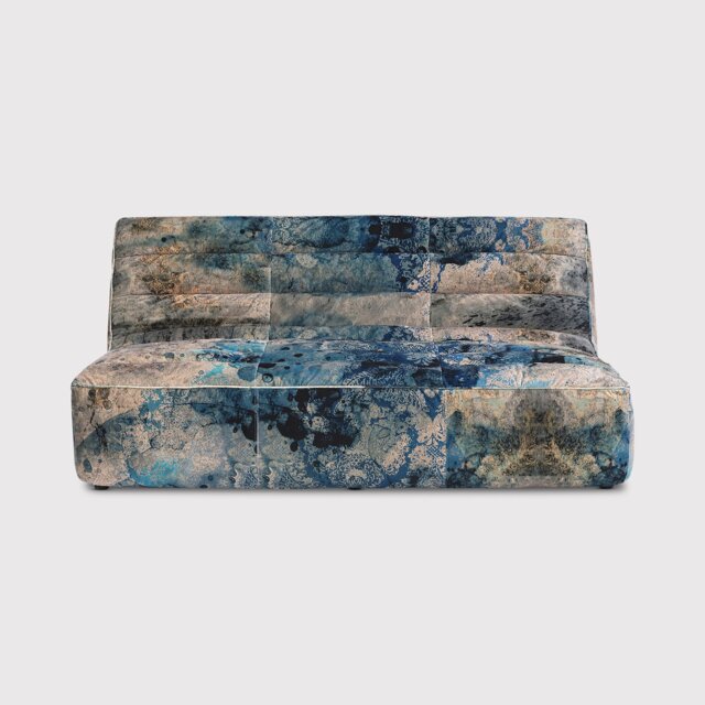Timothy Oulton Shabby Sectional 3 Seater Modular Sofa, Blue Fabric - Barker & Stonehouse - image 1