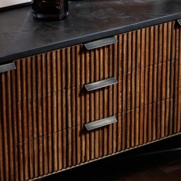 Old Java Trinidad Rectangular Tv Unit, Teak Wood - Barker & Stonehouse - thumbnail 4