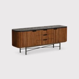 Old Java Trinidad Rectangular Tv Unit, Teak Wood - Barker & Stonehouse - thumbnail 1