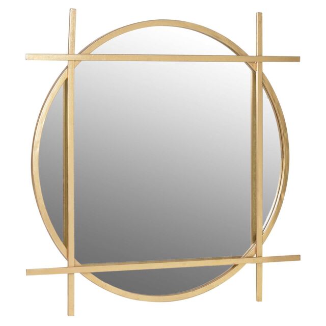 Gold Round/Square Mirror, Round Metal - Barker & Stonehouse - image 1