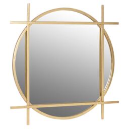 Gold Round/Square Mirror, Round Metal - Barker & Stonehouse - thumbnail 1