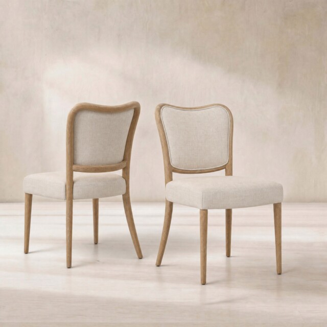 Anley Dining Chair, Neutral Fabric - Barker & Stonehouse - image 1