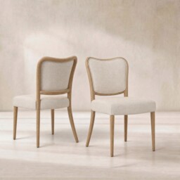 Anley Dining Chair, Neutral Fabric - Barker & Stonehouse - thumbnail 1