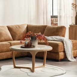 Terza Coffee Table, Round, Teak Wood - Barker & Stonehouse - thumbnail 2