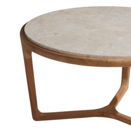 Terza Coffee Table, Round, Teak Wood - Barker & Stonehouse - thumbnail 5