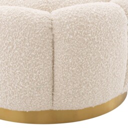 Eichholtz Ottoman Inger Boucl Cream, White Boucle - Barker & Stonehouse - thumbnail 6