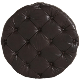 Timothy Oulton Lord Digsby Round Medium Footstool, Brown Leather - Barker & Stonehouse - thumbnail 4