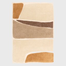 Vista 120x170cm Rug Hessian, Square, Neutral Polyester - Barker & Stonehouse