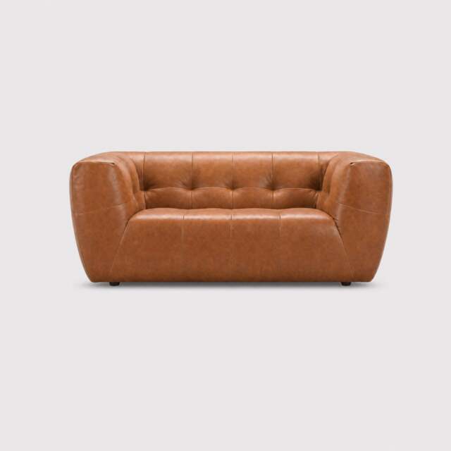 Atticus 2 Seater Sofa, Brown Leather - Barker & Stonehouse - image 1