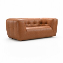 Atticus 2 Seater Sofa, Brown Leather - Barker & Stonehouse - thumbnail 3
