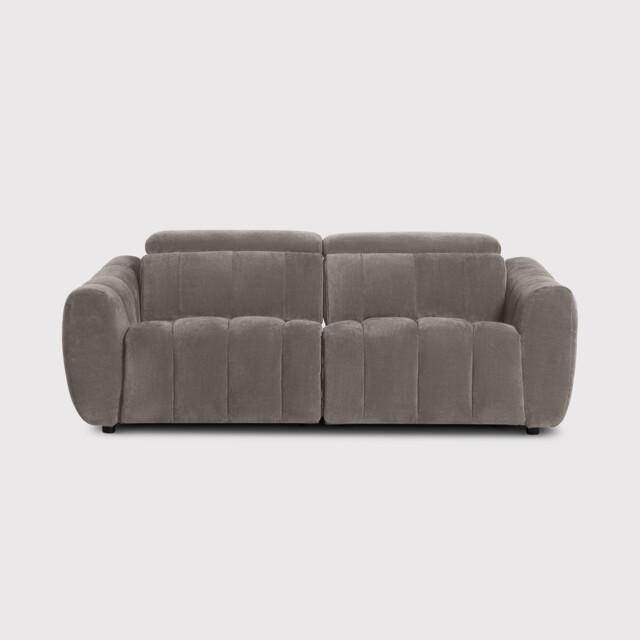 Montgomery 2.5 Power Seater & Headrest Recliner Sofa, Grey Fabric - Barker & Stonehouse - image 1