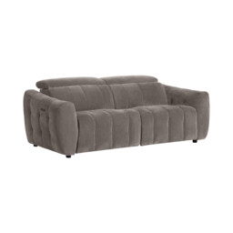 Montgomery 2.5 Power Seater & Headrest Recliner Sofa, Grey Fabric - Barker & Stonehouse - thumbnail 2