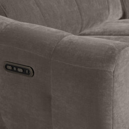 Montgomery 2.5 Power Seater & Headrest Recliner Sofa, Grey Fabric - Barker & Stonehouse - thumbnail 3