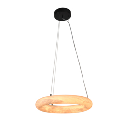 Timothy Oulton Alabaster Ring Pendant 59Cm Light, Neutral - Barker & Stonehouse