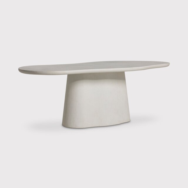 Capella Dining Table 220x110x77cm, Round, White Wood - Barker & Stonehouse - image 1