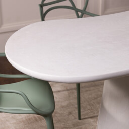 Capella Dining Table 220X110X77Cm, Round, White Wood - Barker & Stonehouse - thumbnail 3
