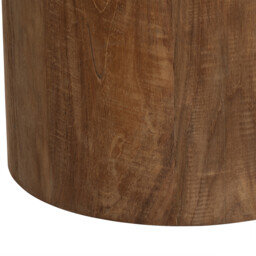 Panama Round Coffee Table 60x60x40cm, Round, Brown Stone Effect - Barker & Stonehouse - thumbnail 3