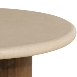 Panama Round Coffee Table 60x60x40cm, Round, Brown Stone Effect - Barker & Stonehouse - thumbnail 4