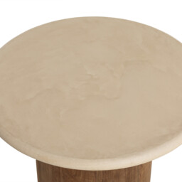 Panama Round Coffee Table 60x60x40cm, Round, Brown Stone Effect - Barker & Stonehouse - thumbnail 2
