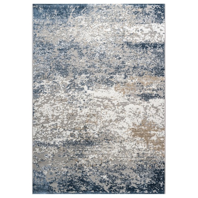 Arroyo 133X195Cm Rug, Square, Navy Polyester - W133cm - Barker & Stonehouse