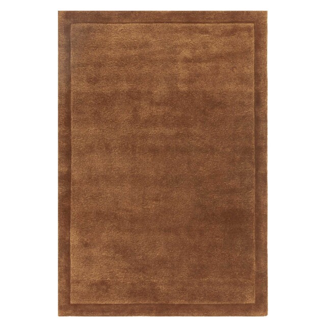 Aurelis Rust 120x170cm Rug, Square, Brown Wool Blend - Barker & Stonehouse
