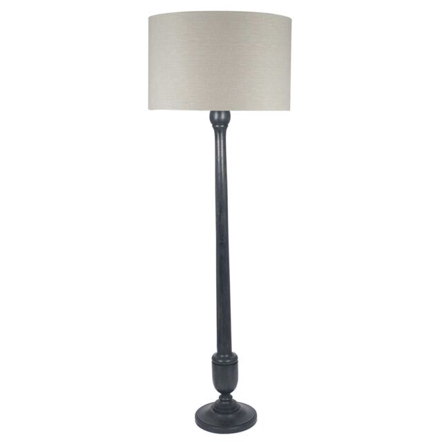 Dark Wood Floor Lamp - Barker & Stonehouse