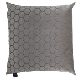 Honeycomb Taupe Cushion, Square Fabric - Barker & Stonehouse - thumbnail 4