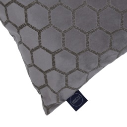Honeycomb Taupe Cushion, Square Fabric - Barker & Stonehouse - thumbnail 2