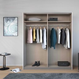Marais 181x62x210cm 2 Door Sliding Wardrobe Wood - Barker & Stonehouse - thumbnail 3