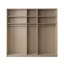 Arvada 5 Door Hinged Wardrobe With Lighting, Neutral Wood - Barker & Stonehouse - thumbnail 4